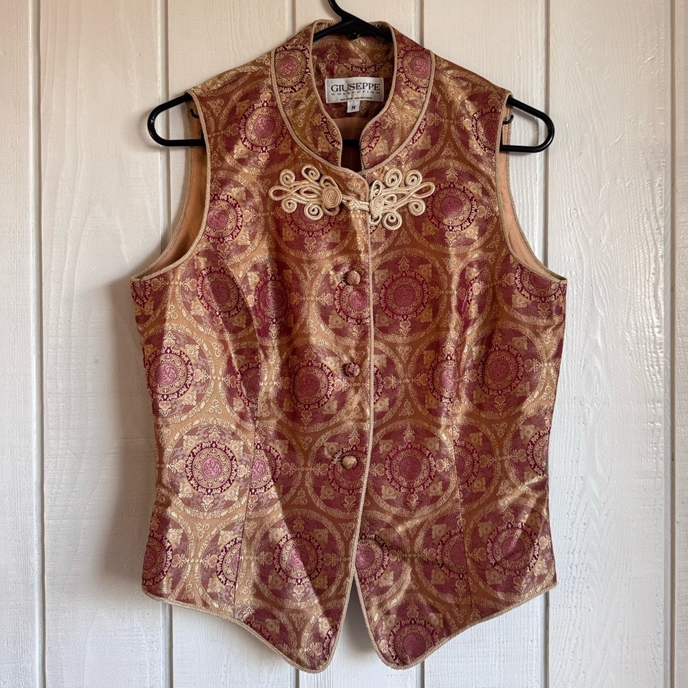 Vintage 90s Giuseppe Brocade Vest